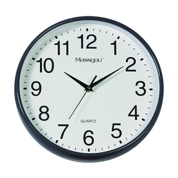 

12inch Modern Arabic Numerals Battery Operated Non Ticking Quartz Bedroom Easy Install Home Decor Round Pointer Wall Clock