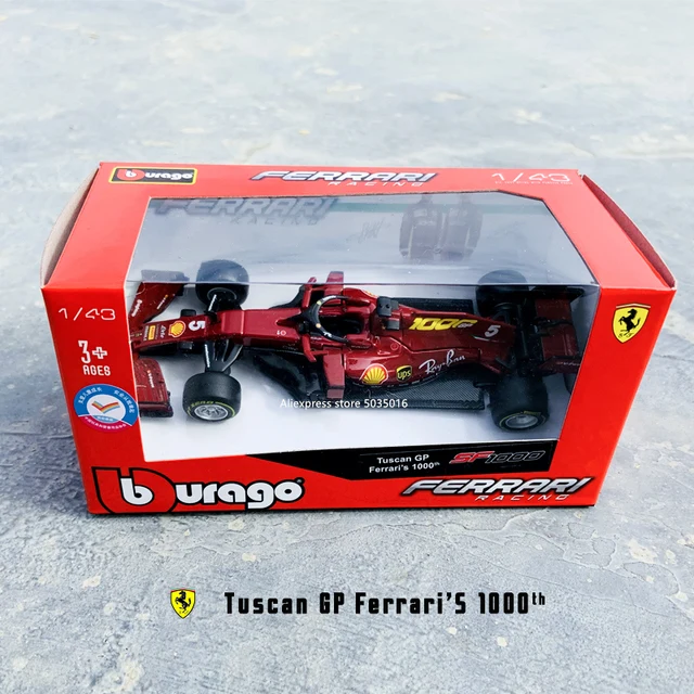 Bburago 1:43 2020 F1 SF1000 Ferrari #5 #16 Simulation alloy super toy car model For  with Steering wheel control front wheel 5
