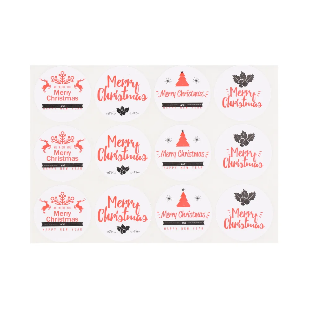 500 шт/рулон ручной работы Счастливого Рождества крафт-стикер коробка для карт посылка спасибо запечатывание этикеток наклейка s Свадебные украшения вечерние принадлежности - Цвет: A-120pcs