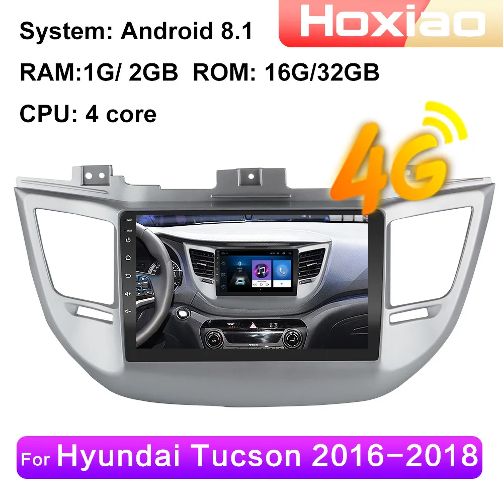 Автомагнитола на Android 8 1 мультимедийный видеоплеер для Hyundai Tucson IX35 2015 2016 2017 2018 4G WIFI
