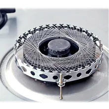 Газовая плита, сетка, газовая плита из нержавеющей стали, ветрозащитная, энергосберегающая, круглая крышка, чехол, сетка, кухонные аксессуары JS22