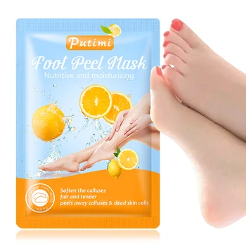 

PUTIMI Lemon Essence Exfoliating Foot Mask Moisturizing Foot Film SPA Pedicure Socks Foot Peel Mask Smooth Skin Foot Care