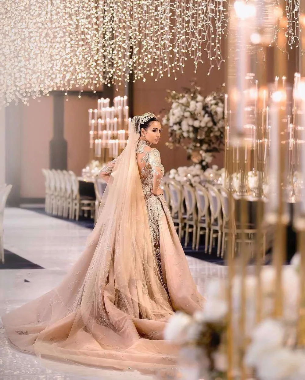 Luxury-Mermaid-Wedding-Bridal-Veil-2019-champagne-High-Neck-Long-Sleeve-Vestido-De-Noiva (1)