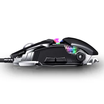 

KCPDS Gaming Mouse Ergonomic Wired Mouse 8-Key LED 3500 DPI Optical Programmable USB Computer Macro Mouse Wired Gaming Mouse wit