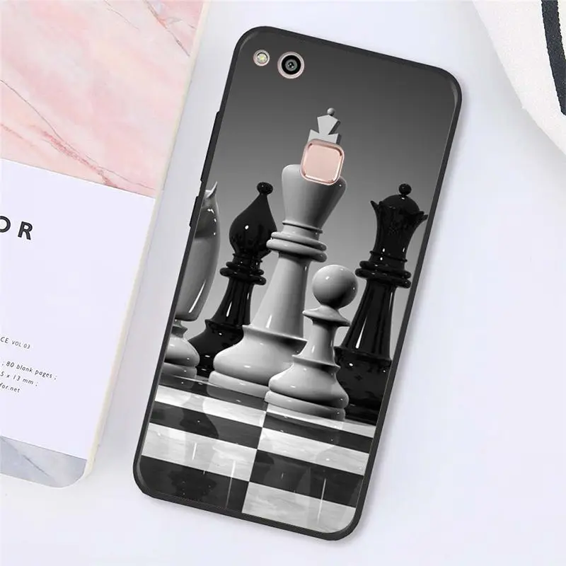 A3 Babaite Черный и белый цвета шахматы чехол для телефона для huawei Y5 II Y6 II Y5 Y6 Y7Prime Y9 - Цвет: A3