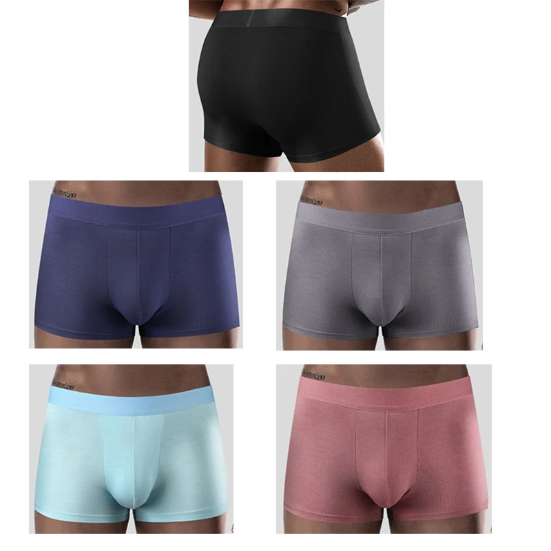 Tide flow fashion products 5pcs Mens Underwears Cotton Boxers Briefs