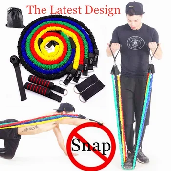 

11 Pcs/Set Latex Resistance Bands Crossfit Training Exercise Yoga Tubes Pull Rope,Rubber Expander Elastic Bands Fitness with Bag