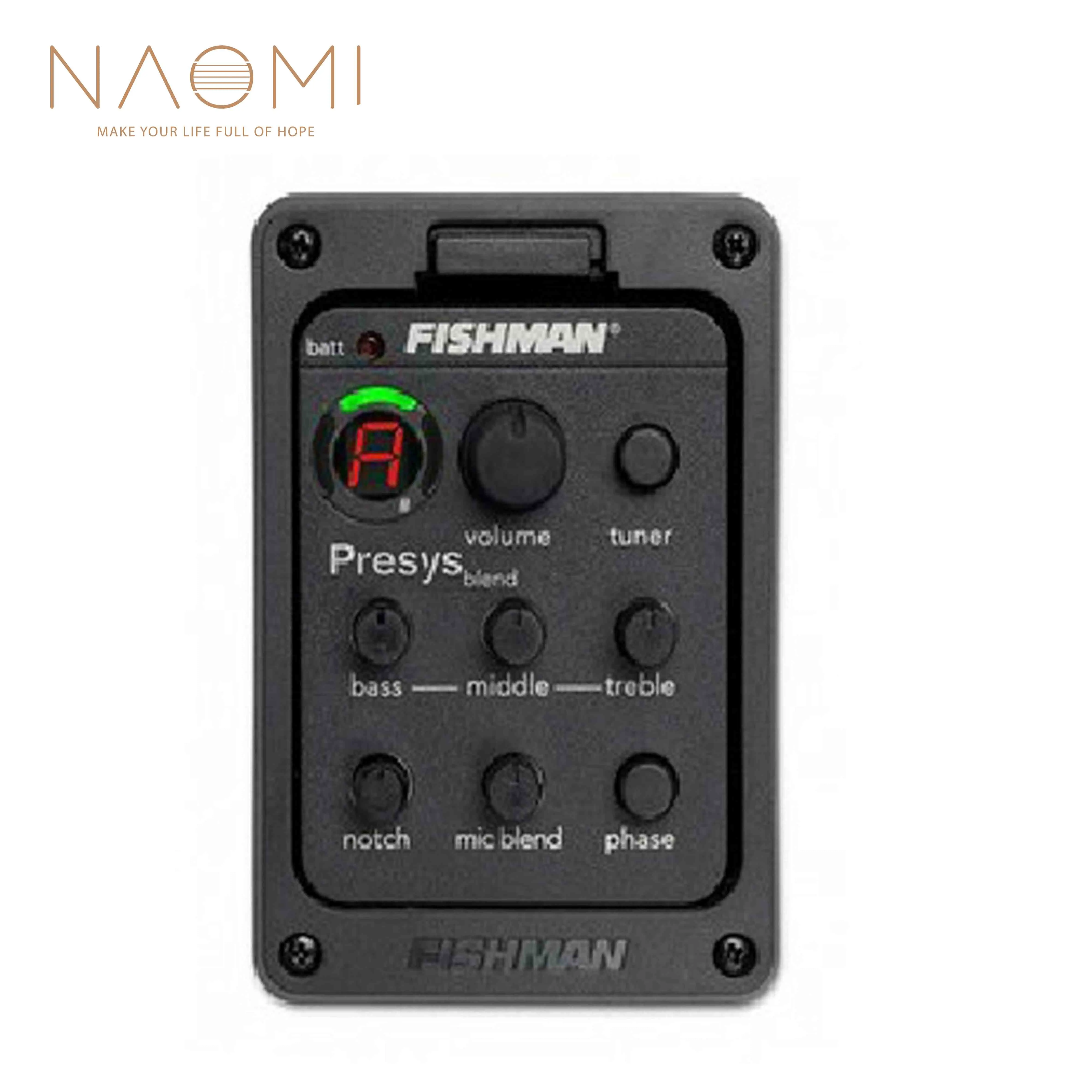 

NAOMI Guitar EQ Tuner Fishman 301 Mic Blend Dual Model Guitar Preamp EQ Tuner Piezo Pickup
