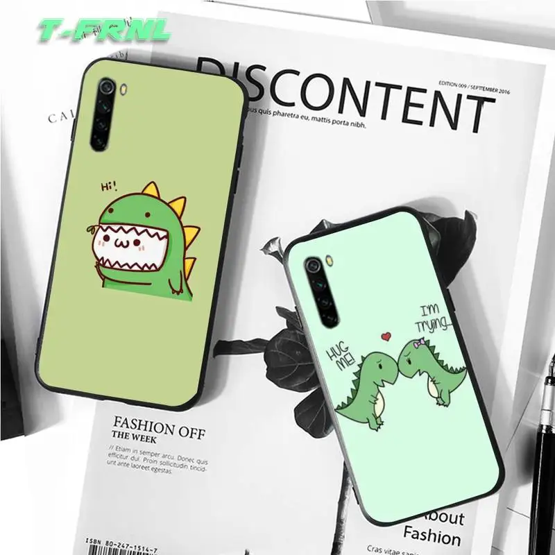 

Cute Dinosaur Headgear Phone Case For Redmi Note 9 Mi 3 7 8 9se Redmi 7 7a 8 8t 10 Pro Lite Cases Cover