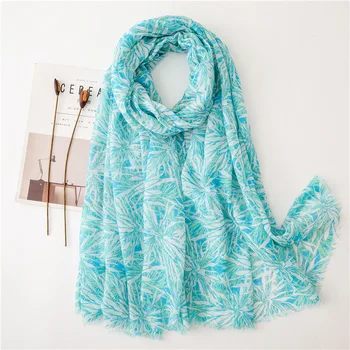 

Luxury Brand New Printed Cotton Linen scarf women Spring Summer Sunscreen Shawl ConditioningFemale Fashion Soft silk scarves