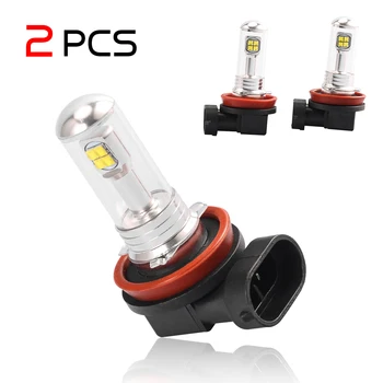 

White H8 H11 6000K 80W High Power LED Fog Driving Light Canbus Lamp Bulb