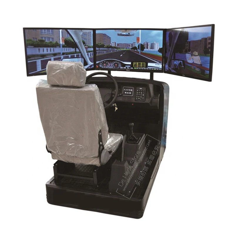 English Version Three Screens Vehicle Car Driving Simulator Driving School Equipment