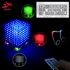 New 3D 8S 8x8x8 mini mp3 music light cubeeds kit built-in audio spectrum for TF card, led electronic diy kit ► Photo 1/6