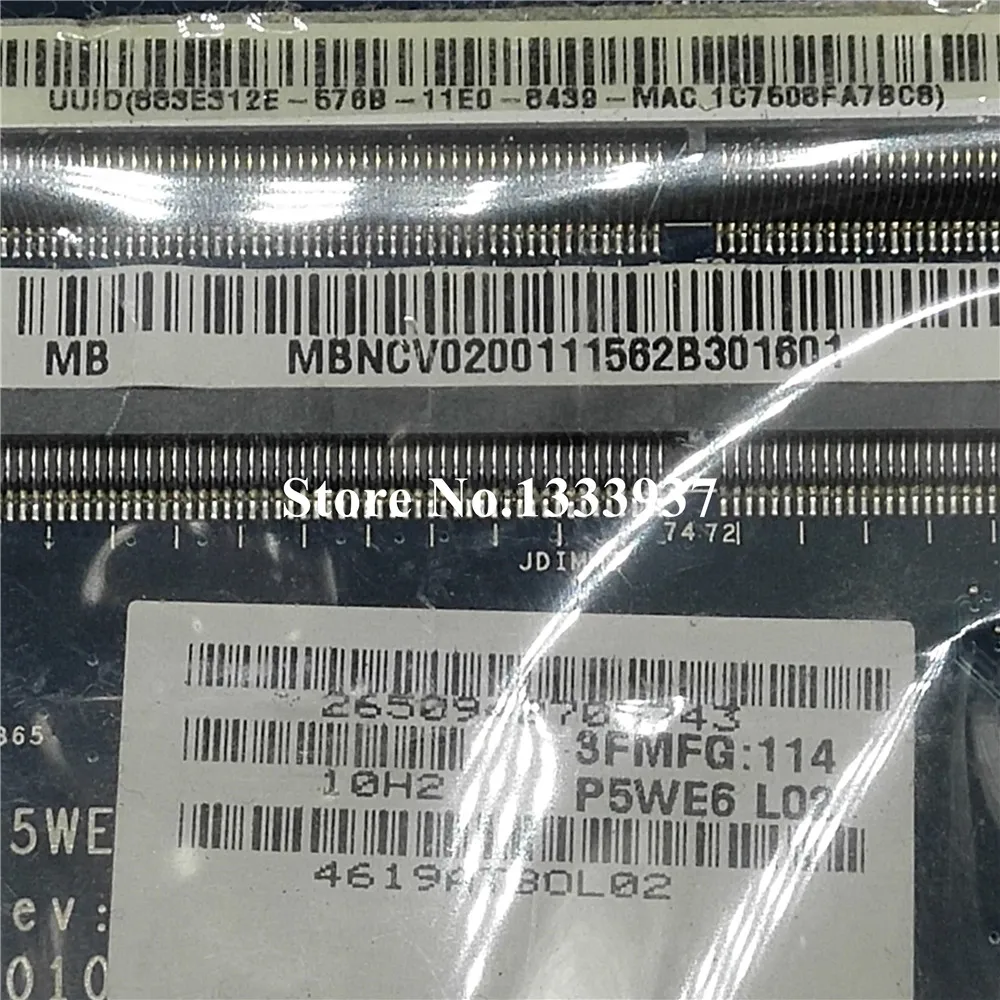 Материнская плата для ноутбука acer Aspire 5253 P5WE6 LA-7092P MBNCV02001