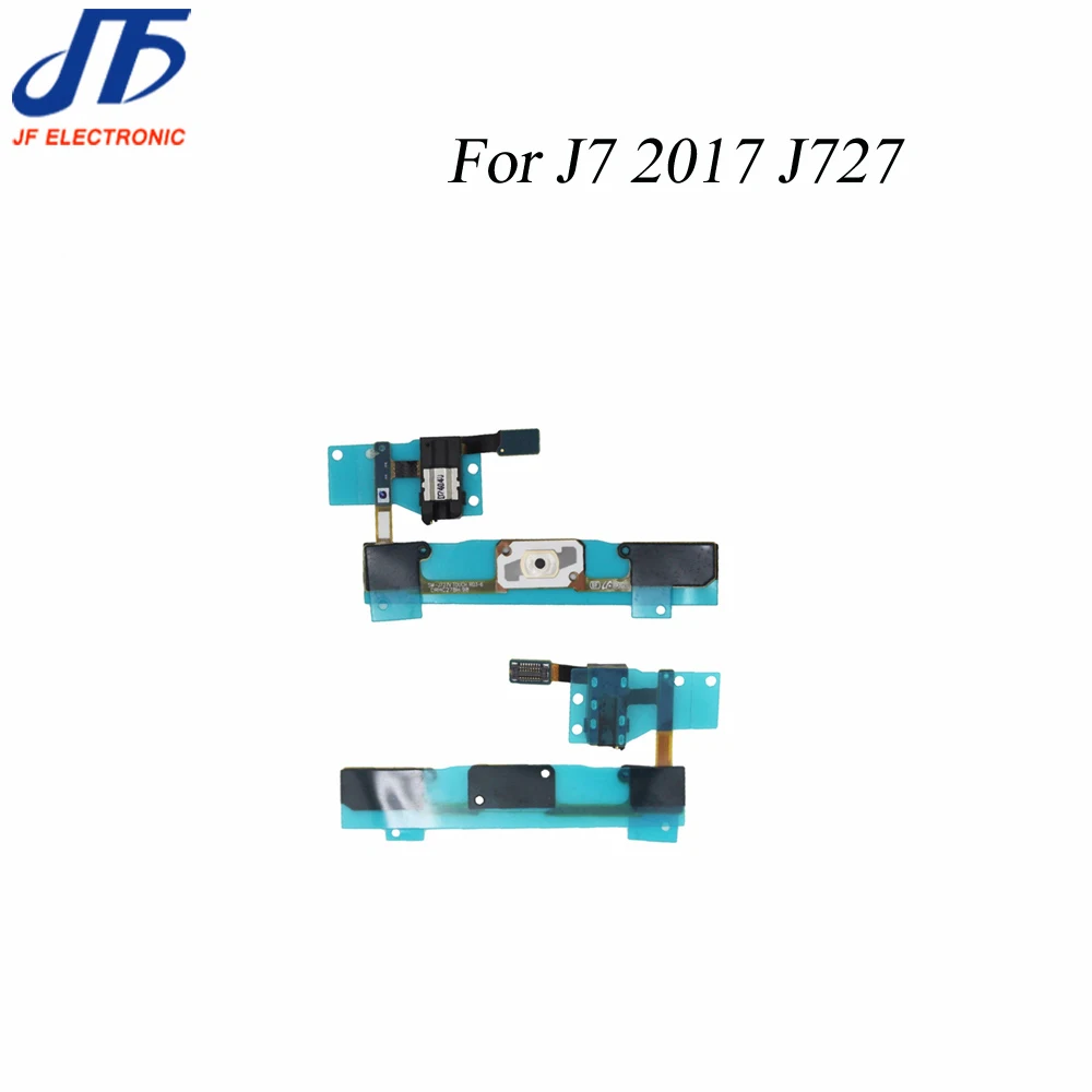 50 шт./лот кнопка домой+ разъем для наушников гибкий кабель лента для Samsung J5 J500 J510 J700 J710 J5 Prime J7 Prime J327 J727