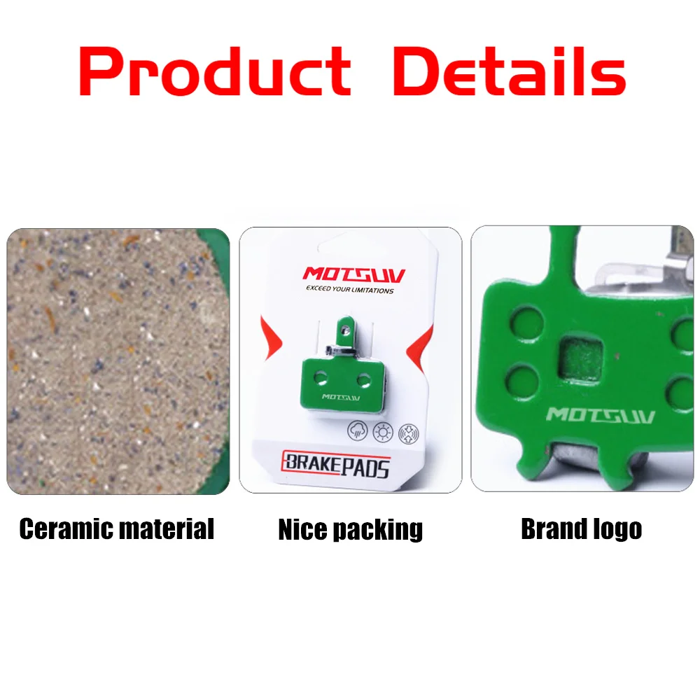 Bicycle Disc Brake Pads 4 Pairs for SHIMAN0 SRAM AVID HAYES Magura Formula MTB Hydraulic Disc Brake
