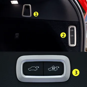 

Stainless Rear Trunk Button & Hook Frame Cover 4pcs For VOLVO XC90 2016 2020