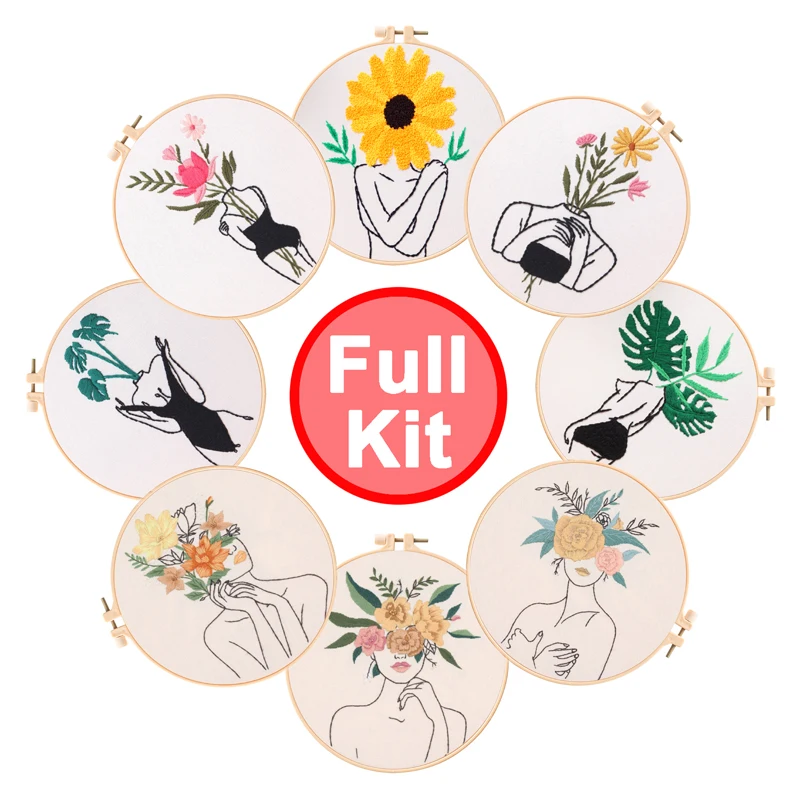 Female Growth / Feminist Hoop Art Embroidery Kit Gift Stitching Modern for Beginner | Дом и сад