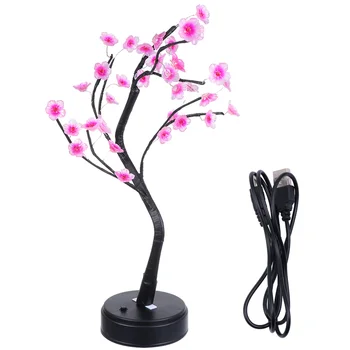 

1Pc Lamp Creative Plum Blossom Shape Beautiful Delicate Night Lamp Desktop Lamp LED Lamp for Home