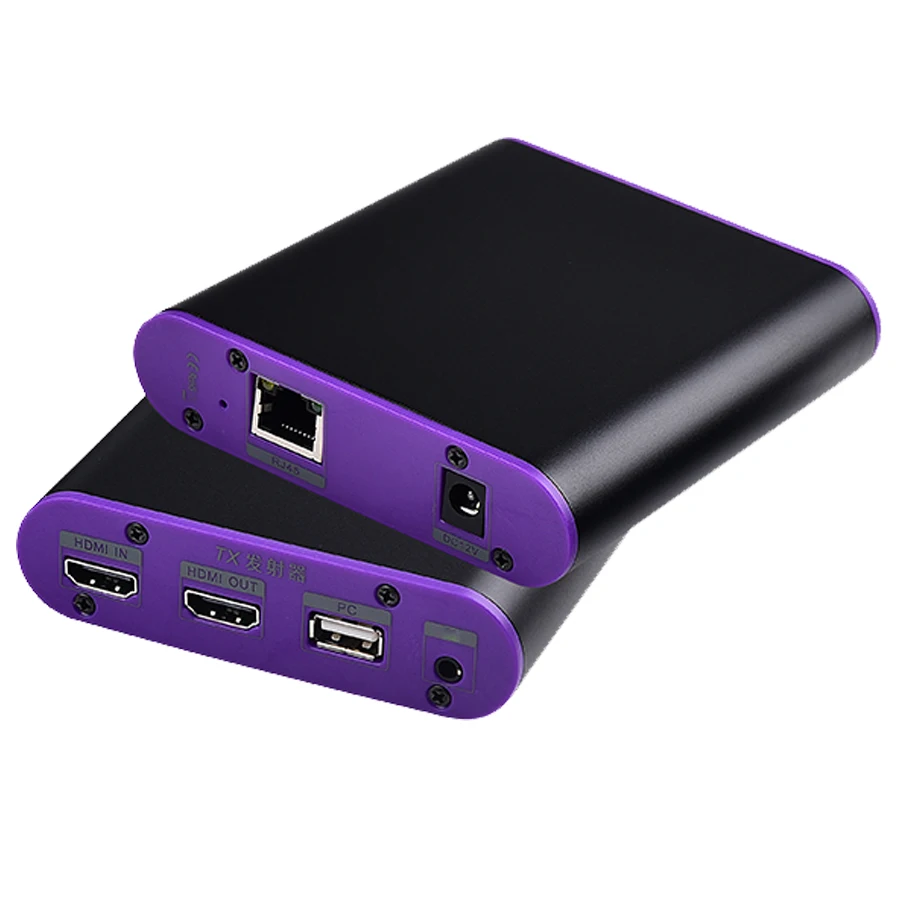 Медный Cat871-KVM 120 m/396ft 1080p 60 Гц HDMI передатчик и приемник Удлинитель Ethernet cat5e/6 plus/7 для KVM 3D EDID Dobly DTS