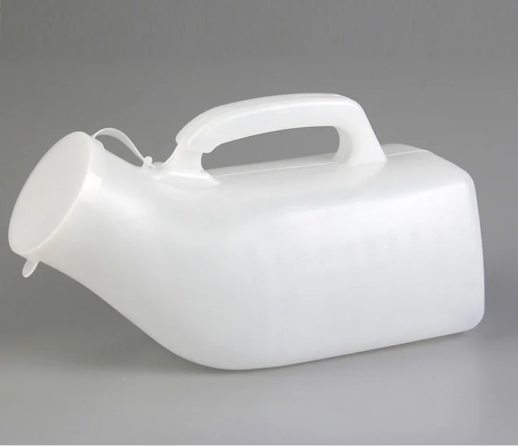 white 1000ml man Пластиковый писсуар 1200 мл со шкалой крышки писсуар горшок мужской автомобильный Писсуар для детей женщин и пожилых людей писсуар горшок - Цвет: white 1000ml man