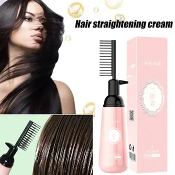 

150ml Smoothing Shiny Cold Hair Straightener Cream Natural Straight Hair Relaxer Cream for Woman Straightening Hair