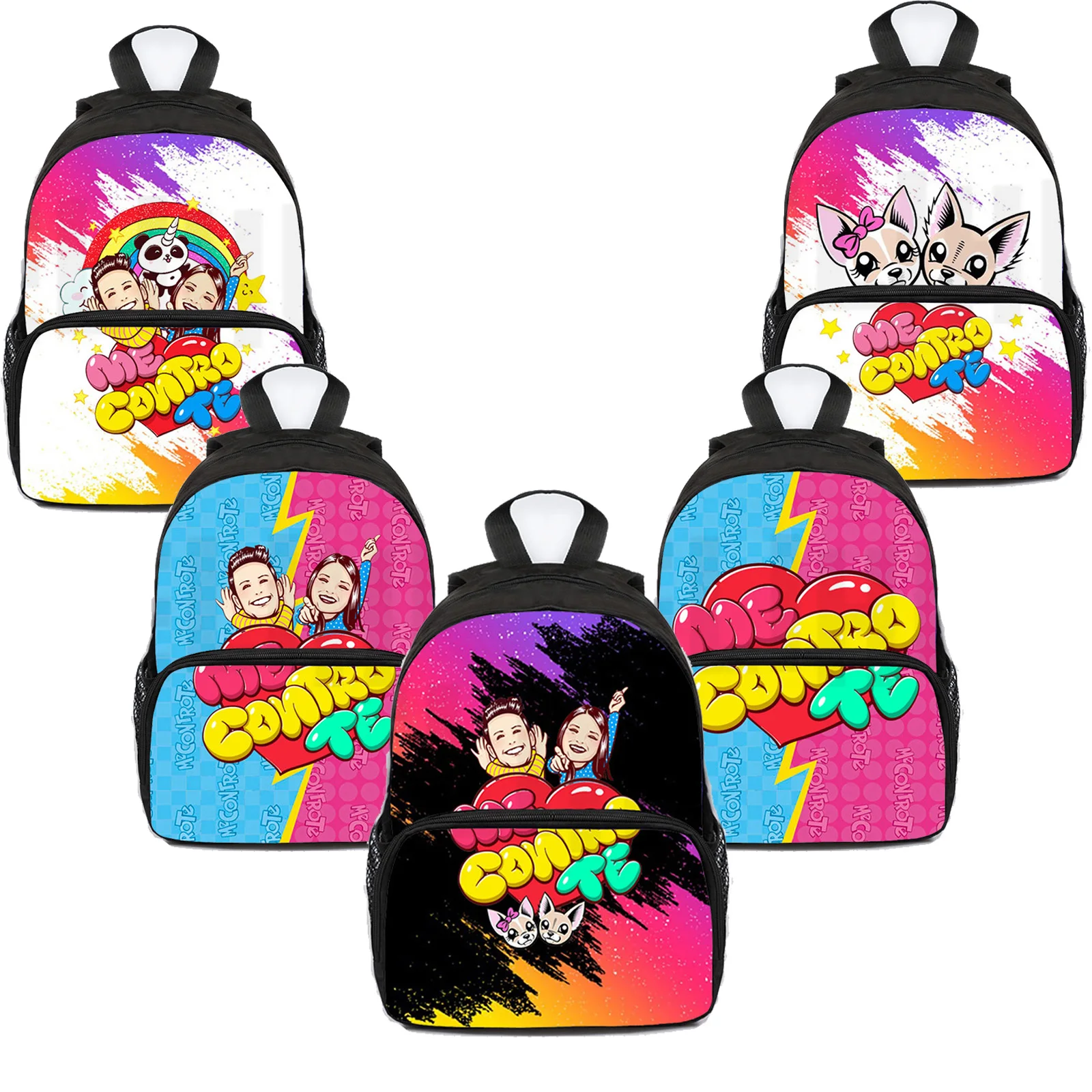 ME CONTRO TE Zaino 3D Stampa Cani Anime Me Contro Te Sacchetto di Ash