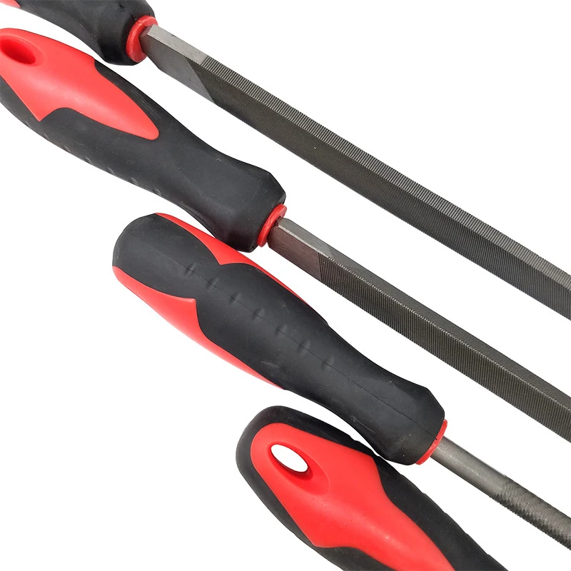 16Pcs Carbon Steel Files Set Flat Files Half Round Square Round Triple-cornered Flat Files Fit for Wood Metal Leather Fixing Chi