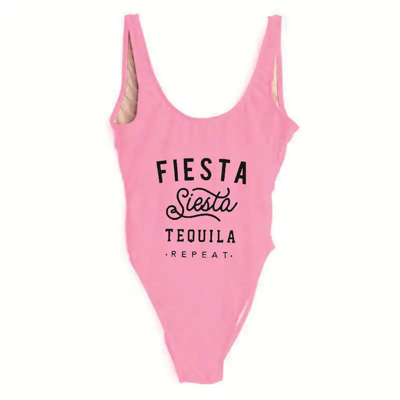 Купальник для свадебной вечеринки для невесты Fiesta Siesta Tequila, Цельный купальник, вечерние купальники для девочек, сексуальная женская пляжная одежда