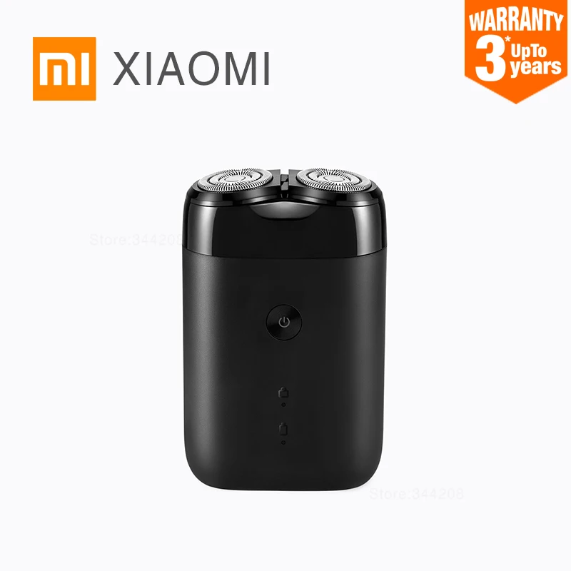 

XIAOMI MIJIA double cutter electric shaver portable beard trimmer IPX7 waterproofing Dry Wet Shaving Disconnect power protection