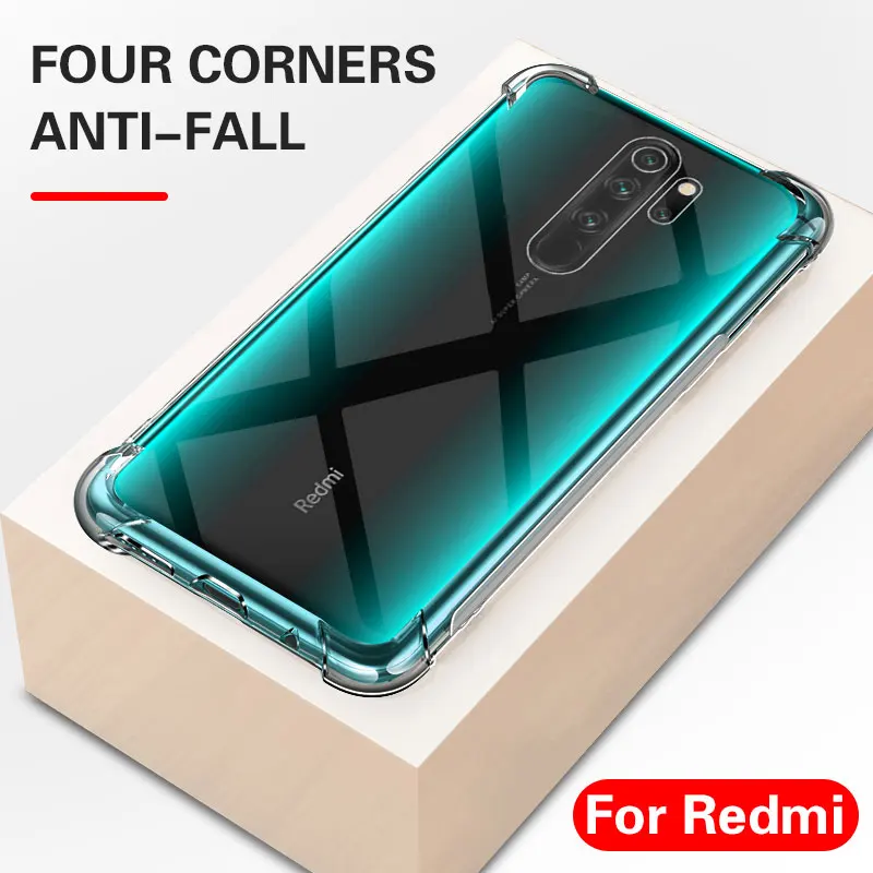 Чехол для Xiaomi противоударный силиконовый ТПУ чехол Redmi Note 9 Pro Max 9S 8 8T 8A K30 мягкий