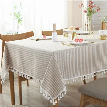 

Oil Proof Striped Table Cloth Linen Tablecloth Square Tablecloths Dining Table Cover Obrus Tafelkleed mantel mesa nappe DW181