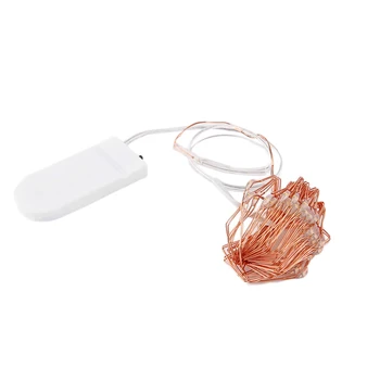 

4M 40 LEDs Button Battery Operated LED Copper Wire String Fairy Lights With Milky White Battery Case for Christmas Party