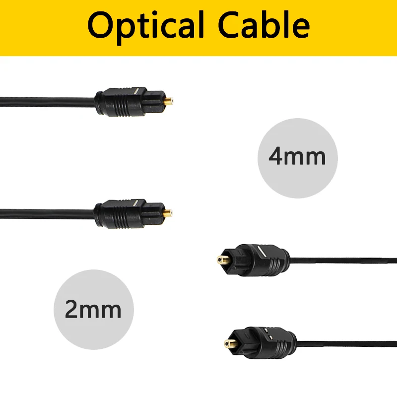Cavo Audio Ottico Digitale Toslink Spdif Cavo Coassiale 1M /2M Per Amplificatore Blu-Ray Xbox 360 Ps4 Soundbar Cavo Ottico