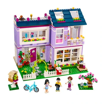 

BELA 10541 Girls Friends Emma's Design House Building Blocks Brick Compatible Technic 41095 Playmobil Toys For Children