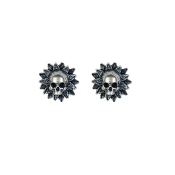 

Men's and women's general retro punk earrings creative Sunflower skull Earrings holiday gift party accessories wholesale