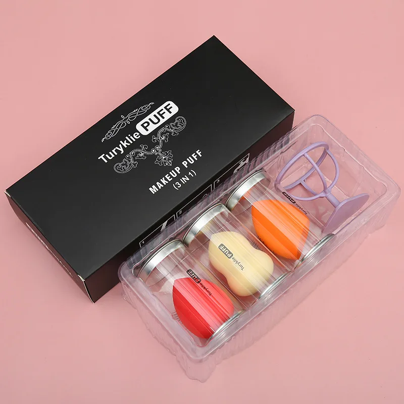

3Pack Makeup Mixer Soft Water Sponge Puff Professional Makeup Puff Sponge for Makeup Get bigger Combination packages