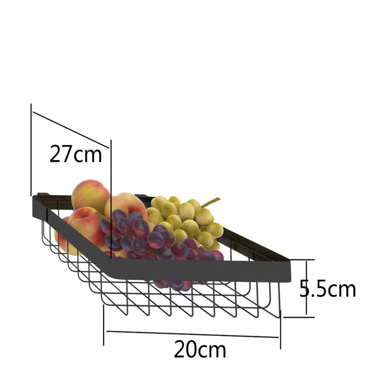 Fruit Drain Rack Держатели для хранения из нержавеющей стали, стеллажи, кухонная полка, настенный дренажный стеллаж для горшков, крышка, держатель для специй, сделай сам, кухонный органайзер, 65/85 см - Цвет: Fruit Drain Rack
