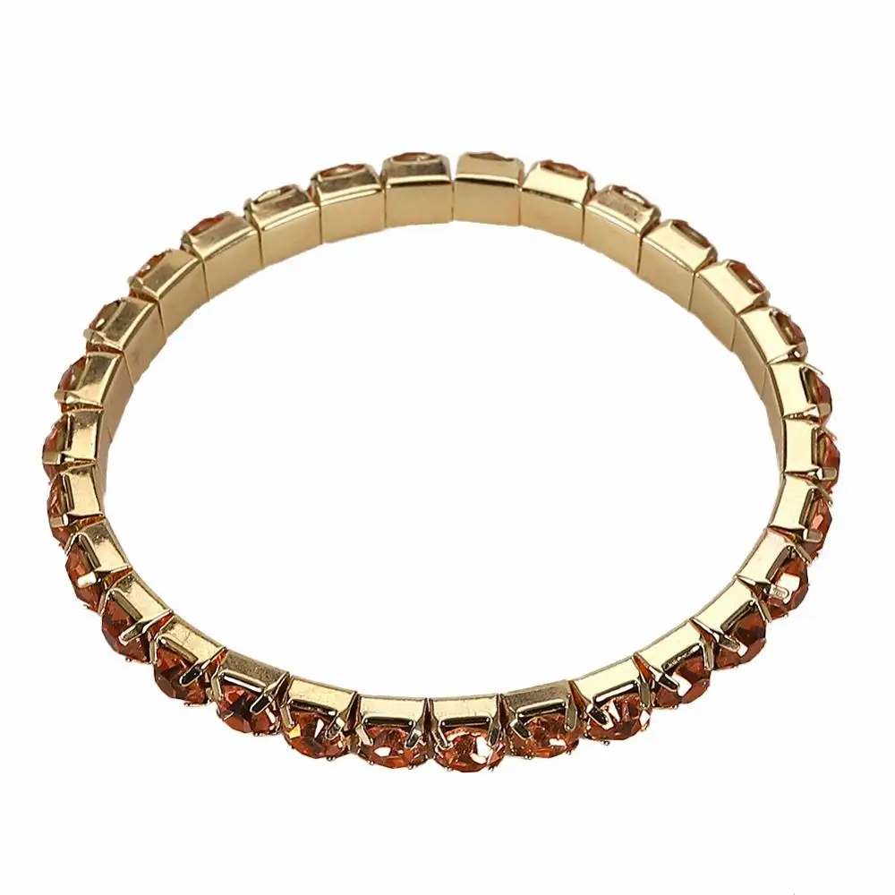Модные Роскошные браслеты-шармы с кристаллами и геометрическими бусинами для женщин, винтажные аксессуары для свадебной вечеринки - Окраска металла: Multicolored 9