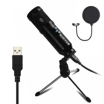 

Professional Microphone 3.5Mm Wired BM 800 Condenser Sound Recording Microphone Kits With Shock Mount For computer Studio Record