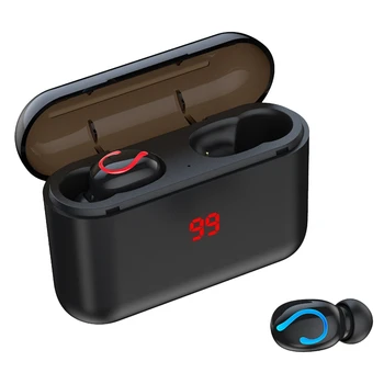 

True Bluetooth 5.0 Earphone Q32 TWS Wireless Headphons Sport Handsfree Earbuds 3D Stereo Gaming Headset with Mic Charging Bo