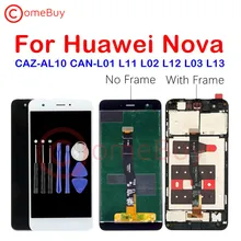 Для huawei Nova ЖК-дисплей кодирующий преобразователь сенсорного экрана в сборе для huawei Nova дисплей с рамкой CAN-L11 CAN-L01