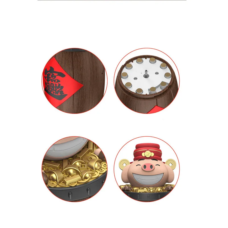 Автоматический чехол для сигарет Lucky Pig декоративный деревянный баррель