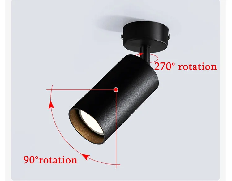 LED明装射灯客厅可调角度聚光灯电视背景墙照画灯家用吸顶轨道灯-淘宝网_06