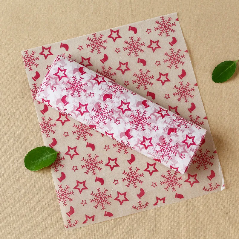 Baking paper greaseproof paper sugar paper wax paper hamburger wrapping paper boxed 50 pieces Baking paper greaseproof paper sugar paper wax paper hamburger wrapping paper boxed 50 pieces