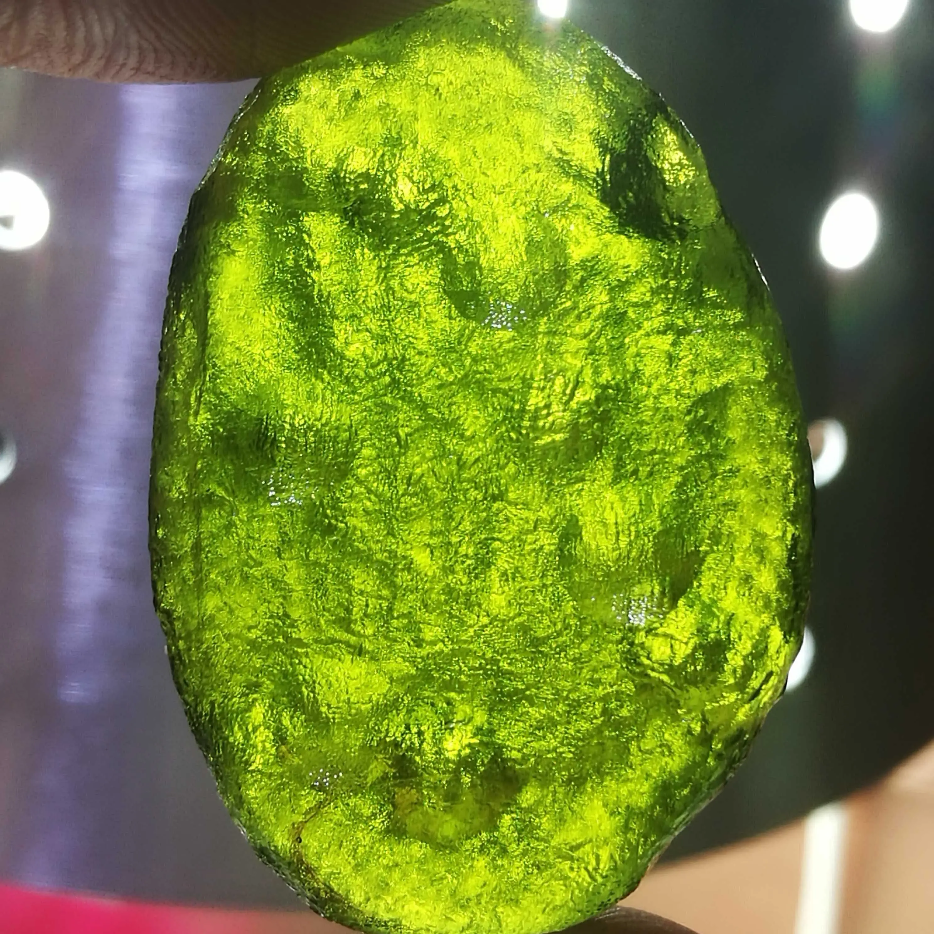6-26G Moldavite Vetro Naturale A Impatto Di Meteorite Ceca Pietra Grezza Cristallo Energia Pietra 1 Pz