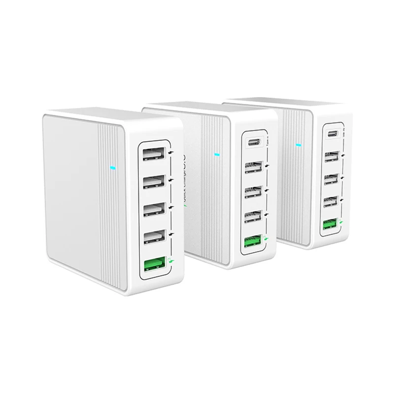 DataRoad 60 Вт USB быстрое зарядное устройство для быстрой зарядки многопортовая Type C