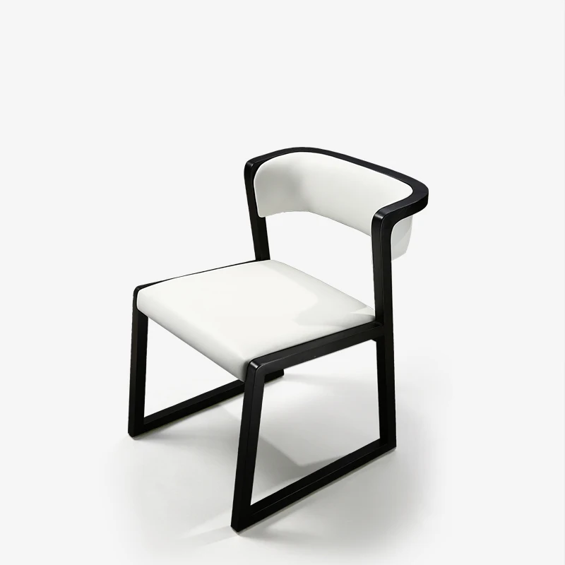 

Chair Modern Simple Dining Chair Back Chair Solid Wood Home Hotel Restaurant with Armrest Office Nordic Chinese Chair