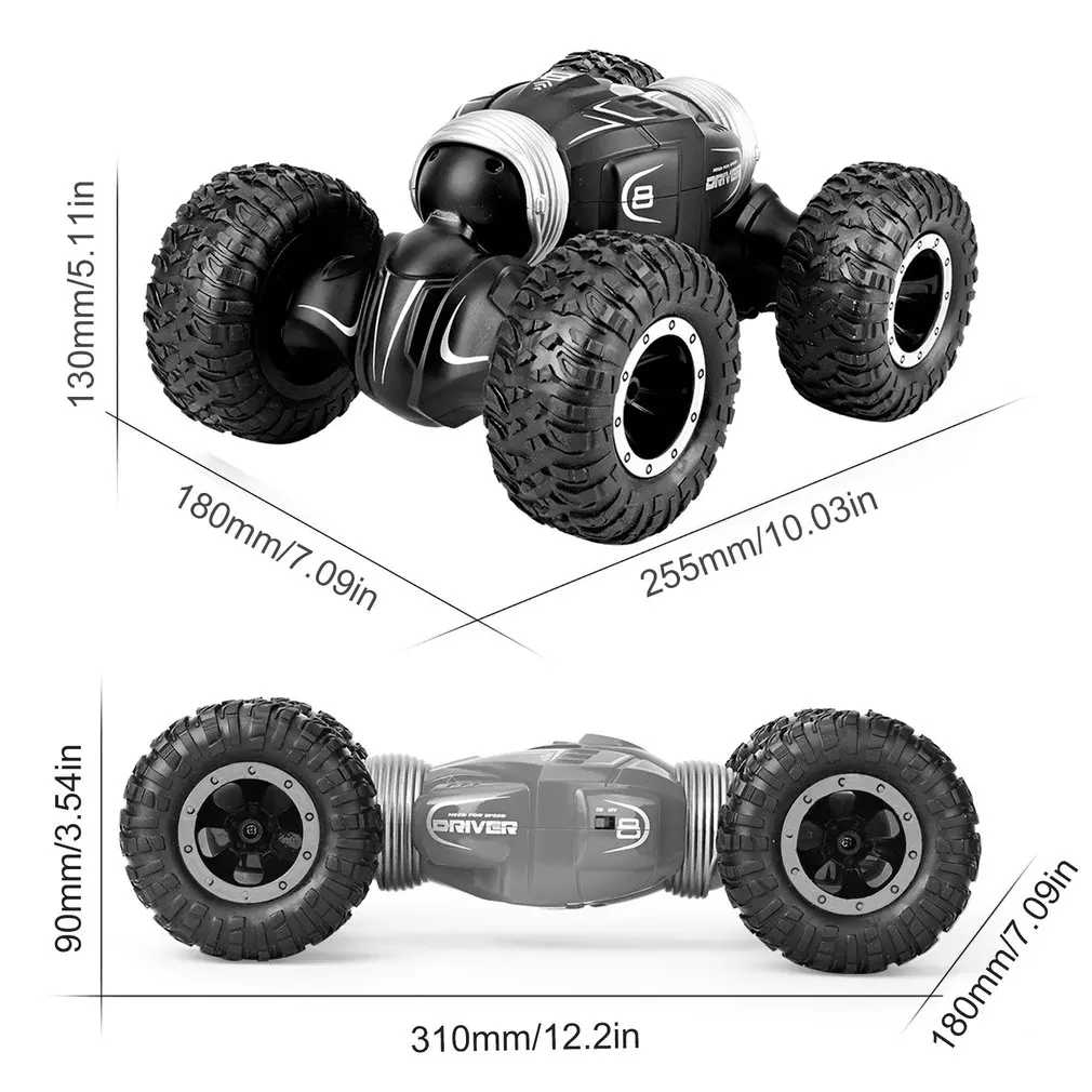 Q70 1:16 RC двусторонний флип-деформационный Автомобиль 2,4 ГГц 4WD беспроводной гоночный внедорожный твист скалолазание пустынный грузовик 25 км/ч