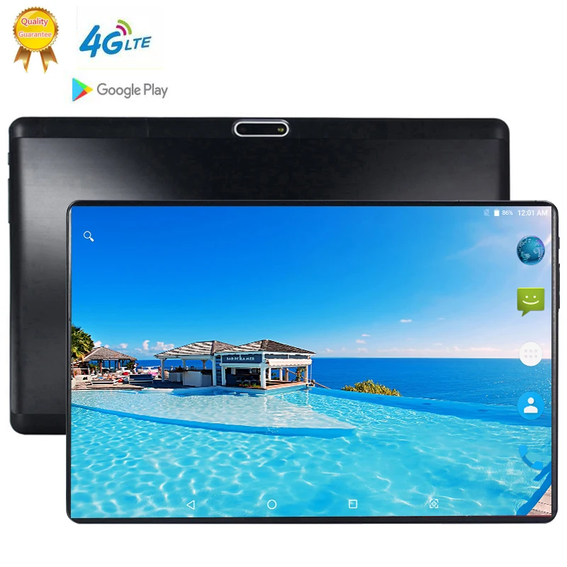 

Real Octa Cores MTK6753 10 inch Tablet PC Android 9.0 6GB RAM 64GB ROM Dual Cameras 5.0MP 1280 800 IPS Phone Tablets Computer